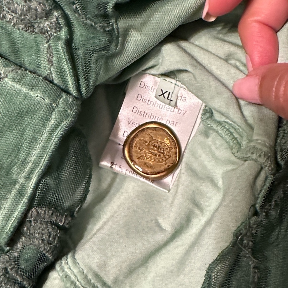 Green Boho style women’s blazer Jacket - Picture 11 of 15